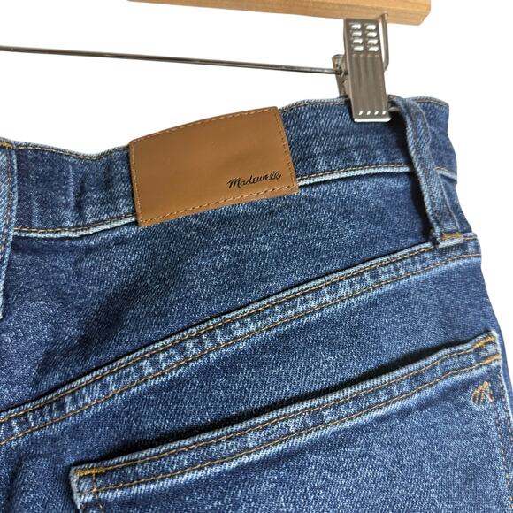 Madewell Slim Demi-Boot High Rise Raw Hem Denim Blue Jeans Size 29 - Picture 7 of 10